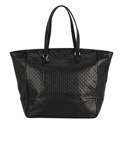 Bree Tote, &pound;650, Handbags, Black, Leather, Front view